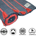 Natural Herbs Infused Organic Cotton Yoga Mat |Hand-Woven |Anti Slip Back| 5Mm